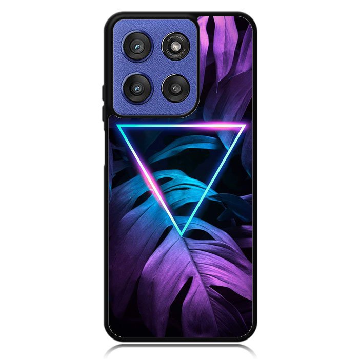 Neon Triangle Monstera Z8001 Motorola Moto G Stylus 5G 2025 Case