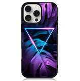 Neon Triangle Monstera Z8001 iPhone 16 Pro Max Case