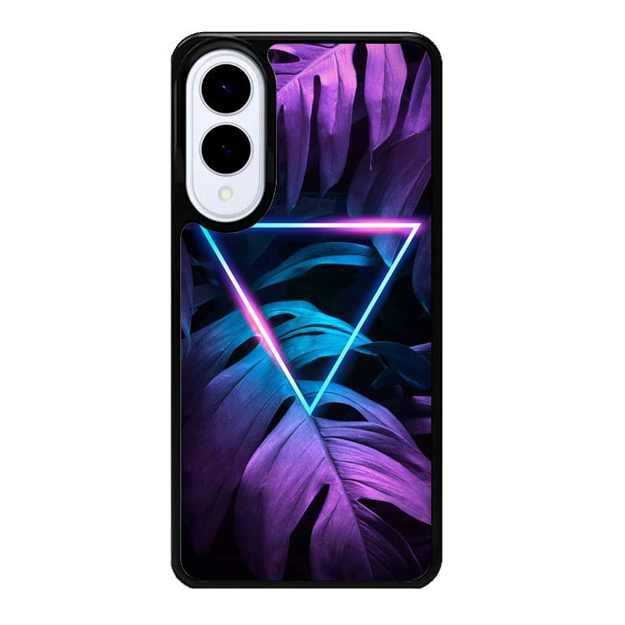 Neon Triangle Monstera Z8001 Samsung Galaxy S25 Edge Case