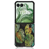 monstera tropical Z8004 Motorola Moto Razr+ Plus 2024/2025 Case, Motorola Razr 50 Ultra/50s Ultra Case