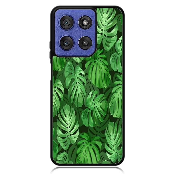 monstera leaves seamless tropical Z8005 Motorola Moto G Stylus 5G 2025 Case