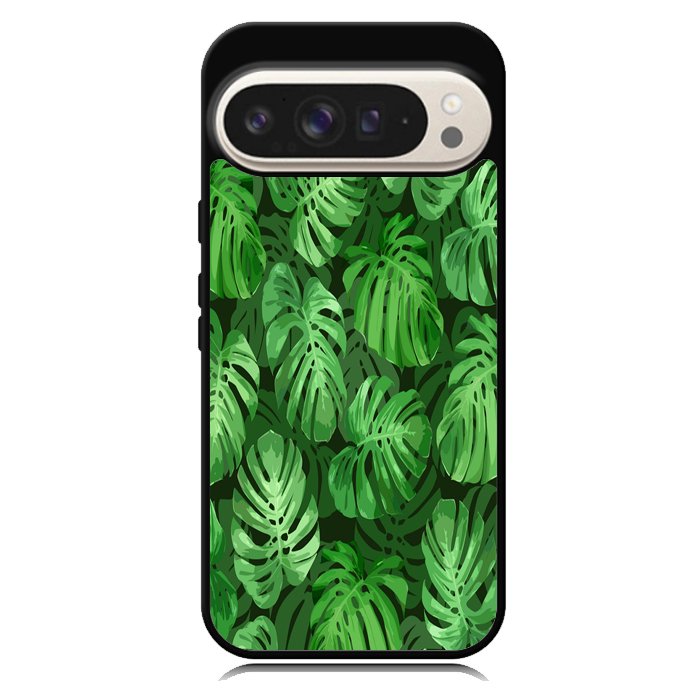monstera leaves seamless tropical Z8005 Google Pixel 10 Pro XL Case