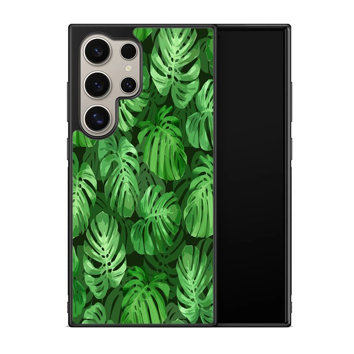 monstera leaves seamless tropical Z8005 Samsung Galaxy S24 Ultra 5G Case