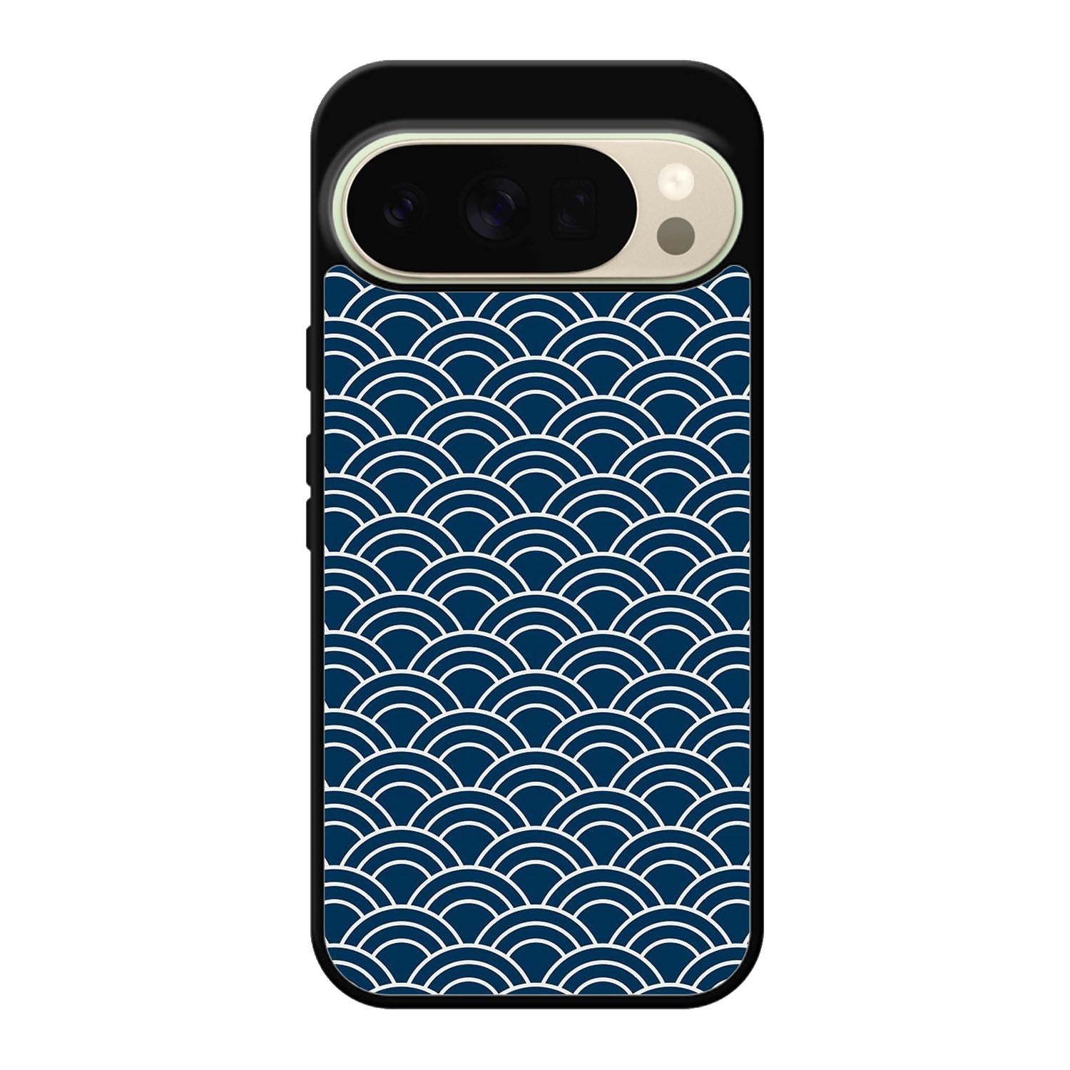 Japanese Gold Cloud Wave Indigo Pattern Z8008 Google Pixel 10 Pro Case
