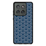 Japanese Gold Cloud Wave Indigo Pattern Z8008 Motorola Moto Edge 2025 Case