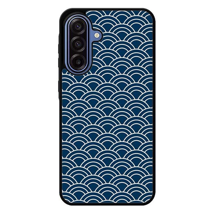Japanese Gold Cloud Wave Indigo Pattern Z8008 Samsung Galaxy A17 5G Case