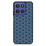 Japanese Gold Cloud Wave Indigo Pattern Z8008 Motorola Moto G Stylus 5G 2025 Case