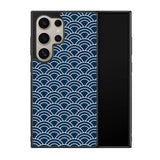 Japanese Gold Cloud Wave Indigo Pattern Z8008 Samsung Galaxy S24 Ultra 5G Case