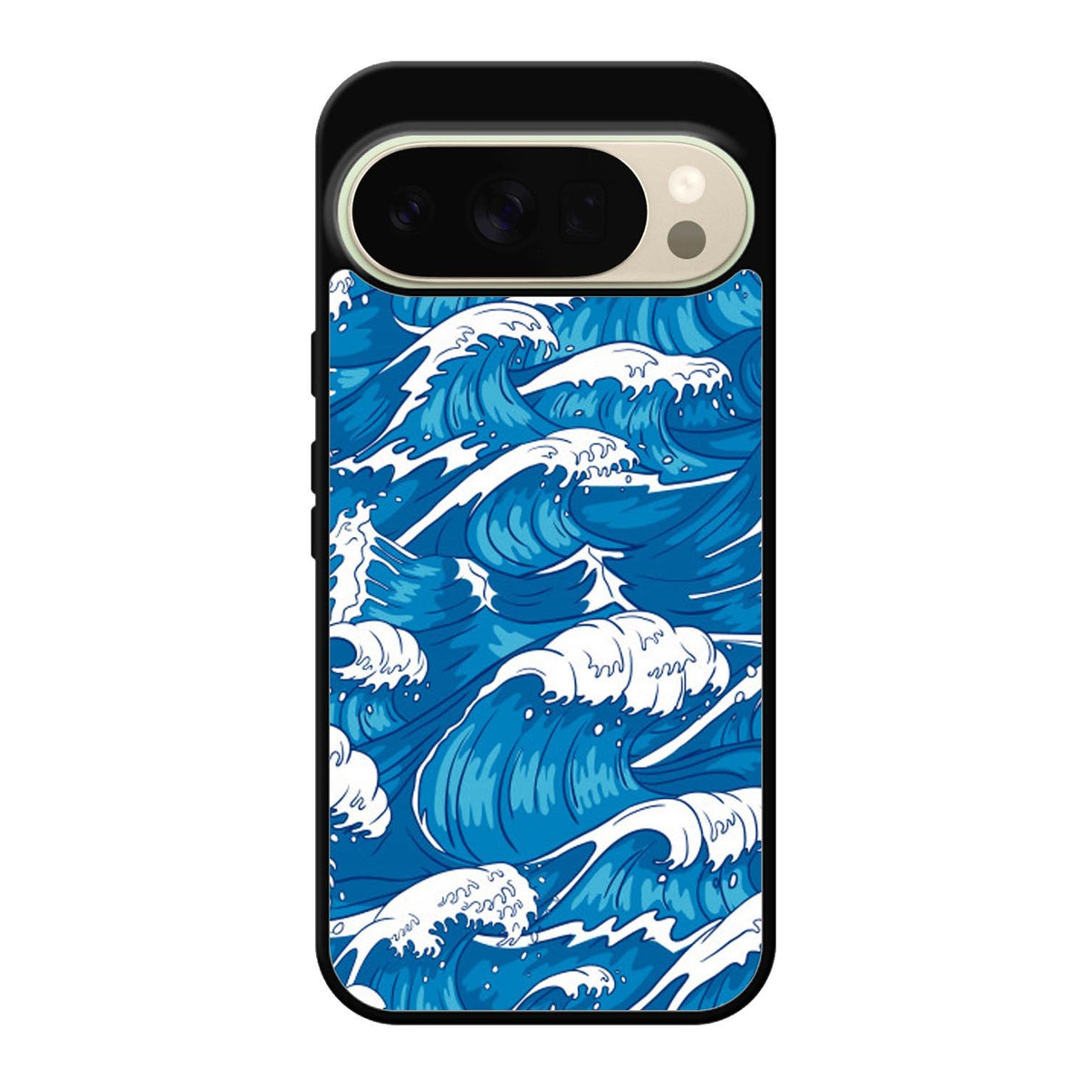 storm waves seamless pattern raging ocean water sea Z8009 Google Pixel 10 Pro Case