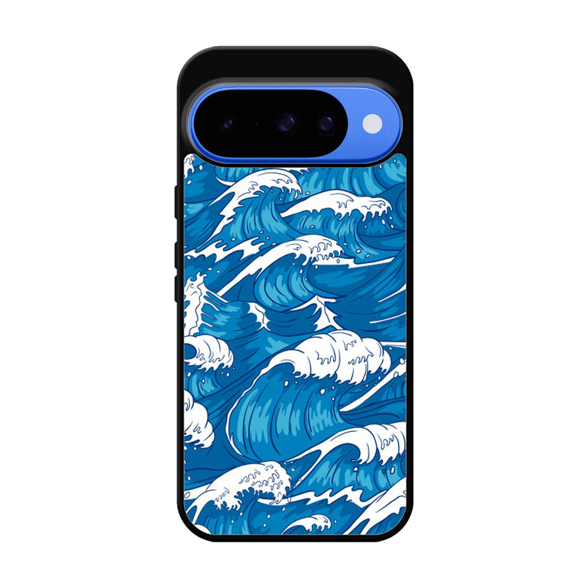 storm waves seamless pattern raging ocean water sea Z8009 Google Pixel 10 Case