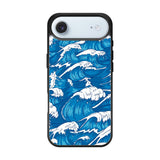 storm waves seamless pattern raging ocean water sea Z8009 iPhone Air Case