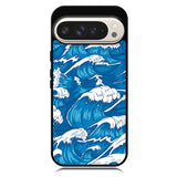 storm waves seamless pattern raging ocean water sea Z8009 Google Pixel 9 Pro XL Case