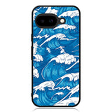 storm waves seamless pattern raging ocean water sea Z8009 Google Pixel 9A Case