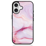 Abstract Watercolor Pink Splash Gold Glitter Z8010 iPhone 16 Case