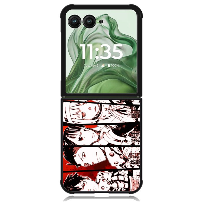 enen no shouboutai Z8028 Motorola Moto Razr+ Plus 2024/2025 Case, Motorola Razr 50 Ultra/50s Ultra Case