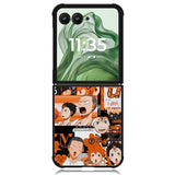 haikyuu pattern Z8032 Motorola Moto Razr+ Plus 2024/2025 Case, Motorola Razr 50 Ultra/50s Ultra Case
