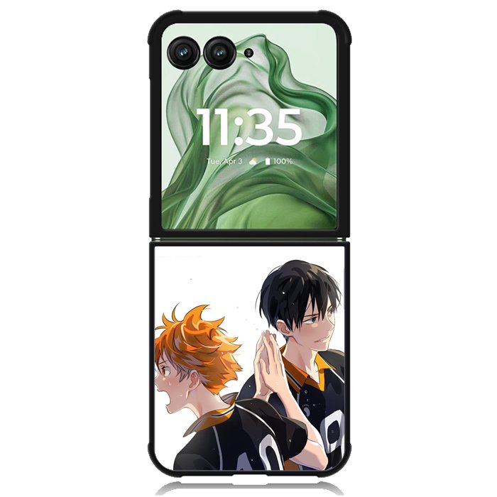 haikyuu hinata and kageyama Z8037 Motorola Moto Razr+ Plus 2024/2025 Case, Motorola Razr 50 Ultra/50s Ultra Case