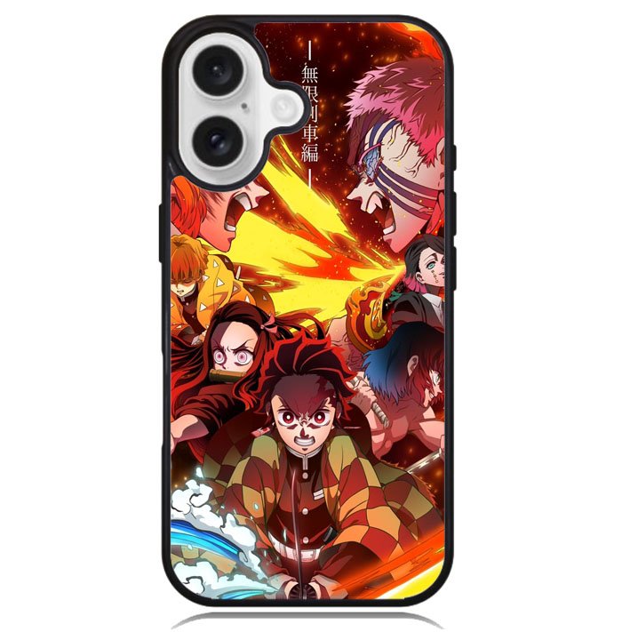 kimetsu no yaiba infinity train Z8045 iPhone 16 Plus Case