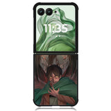 attack on titan eren Z8052 Motorola Moto Razr+ Plus 2024/2025 Case, Motorola Razr 50 Ultra/50s Ultra Case
