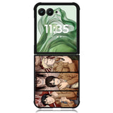 attack on titan Z8053 Motorola Moto Razr+ Plus 2024/2025 Case, Motorola Razr 50 Ultra/50s Ultra Case