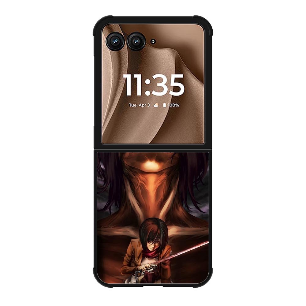 attack on titan mikasa Z8054 Motorola Moto RAZR Plus 2025 Case