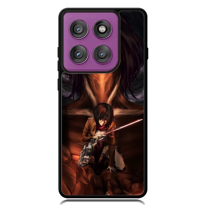 attack on titan mikasa Z8054 Motorola Moto Edge 2025 | Moto Edge 60 Fusion | Moto Edge 60 Pro Case