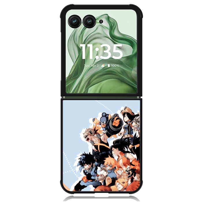 boku no hero academia Z8063 Motorola Moto Razr+ Plus 2024/2025 Case, Motorola Razr 50 Ultra/50s Ultra Case