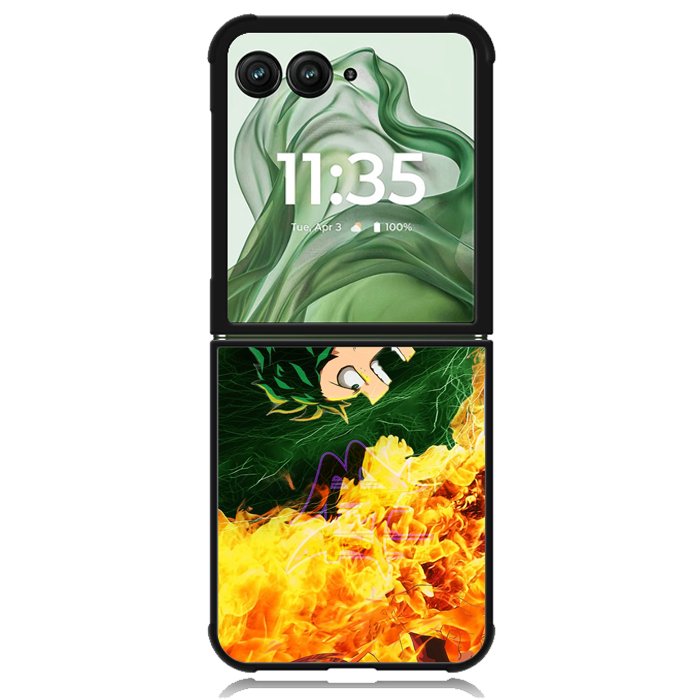 My Hero Academia Deku X Todoroki Z8067 Motorola Moto Razr+ Plus 2024/2025 Case, Motorola Razr 50 Ultra/50s Ultra Case