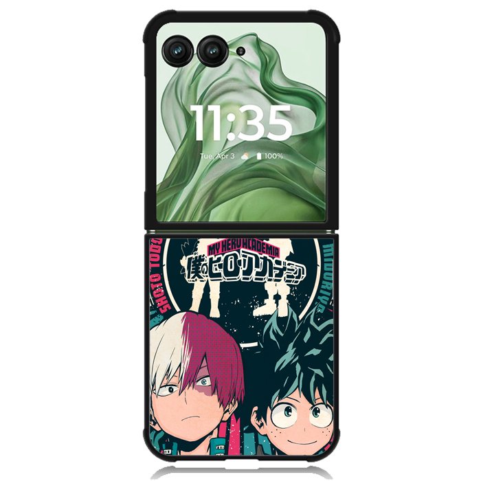 My Hero Academia Deku X Todoroki Z8070 Motorola Moto Razr+ Plus 2024/2025 Case, Motorola Razr 50 Ultra/50s Ultra Case