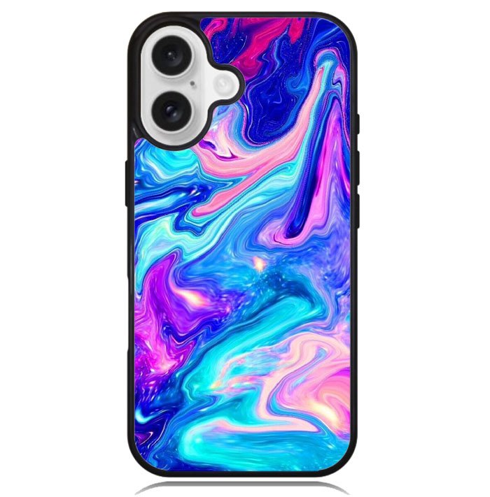 Neon Paint Mixture Z8072 iPhone 16 Case