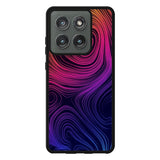 Neon Rainbow swirls Z8073 Motorola Moto Edge 2025 Case