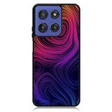Neon Rainbow swirls Z8073 Motorola Moto G Stylus 5G 2025 Case