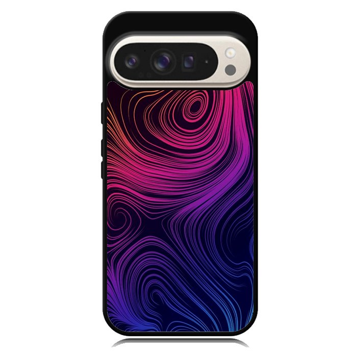 Neon Rainbow swirls Z8073 Google Pixel 9 Pro XL Case