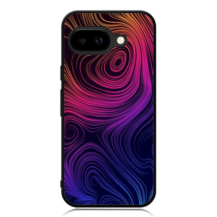 Neon Rainbow swirls Z8073 Google Pixel 9A Case