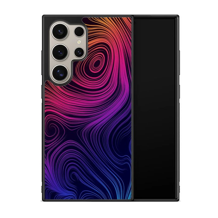 Neon Rainbow swirls Z8073 Samsung Galaxy S24 Ultra 5G Case