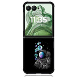 astronaut bubble Z8079 Motorola Moto Razr+ Plus 2024/2025 Case, Motorola Razr 50 Ultra/50s Ultra Case