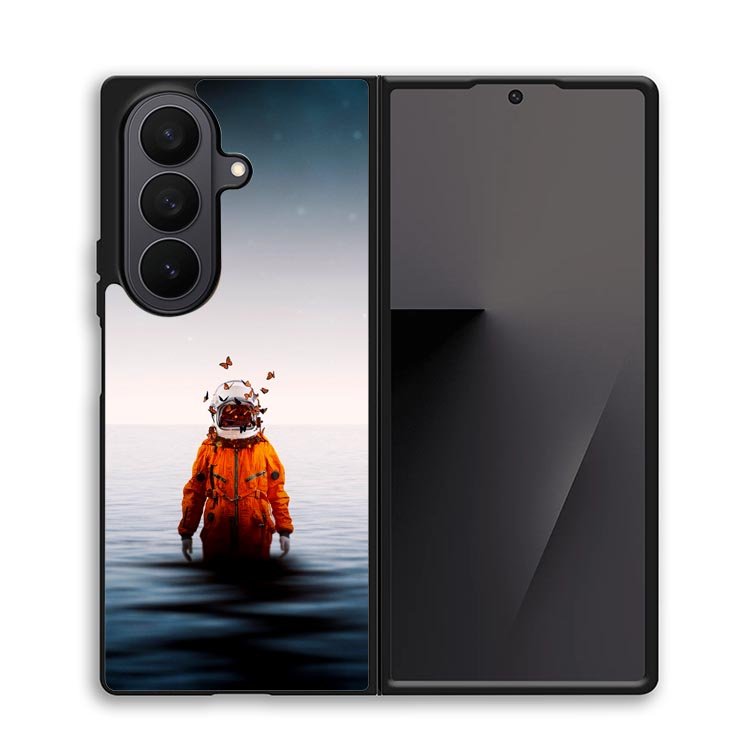 Butterfly Astronaut Z8081 Samsung Galaxy Z Fold 7 Case