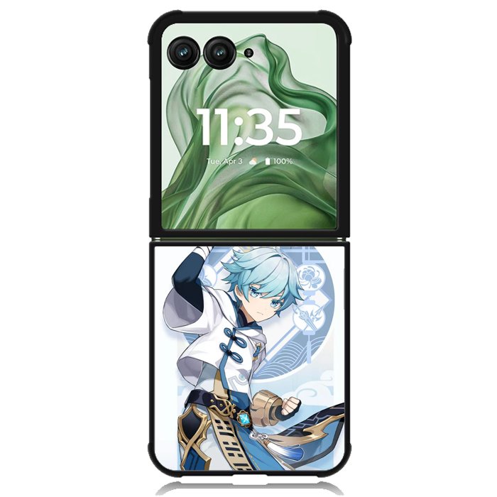 hero genshin impact Z8161 Motorola Moto Razr+ Plus 2024/2025 Case, Motorola Razr 50 Ultra/50s Ultra Case