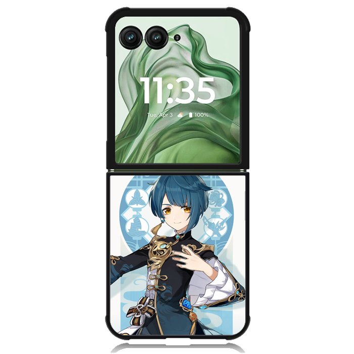 hero genshin impact Z8162 Motorola Moto Razr+ Plus 2024/2025 Case, Motorola Razr 50 Ultra/50s Ultra Case