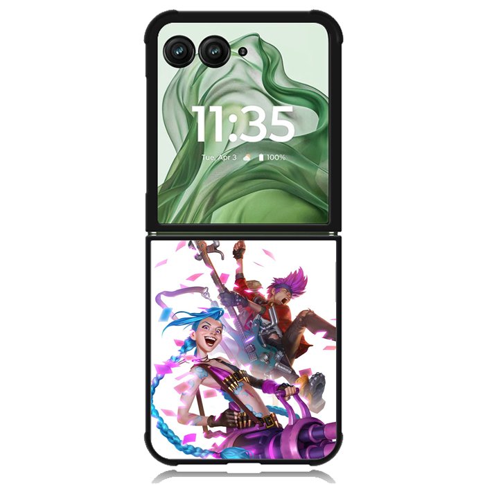 jinx league of legends Z8172 Motorola Moto Razr+ Plus 2024/2025 Case, Motorola Razr 50 Ultra/50s Ultra Case