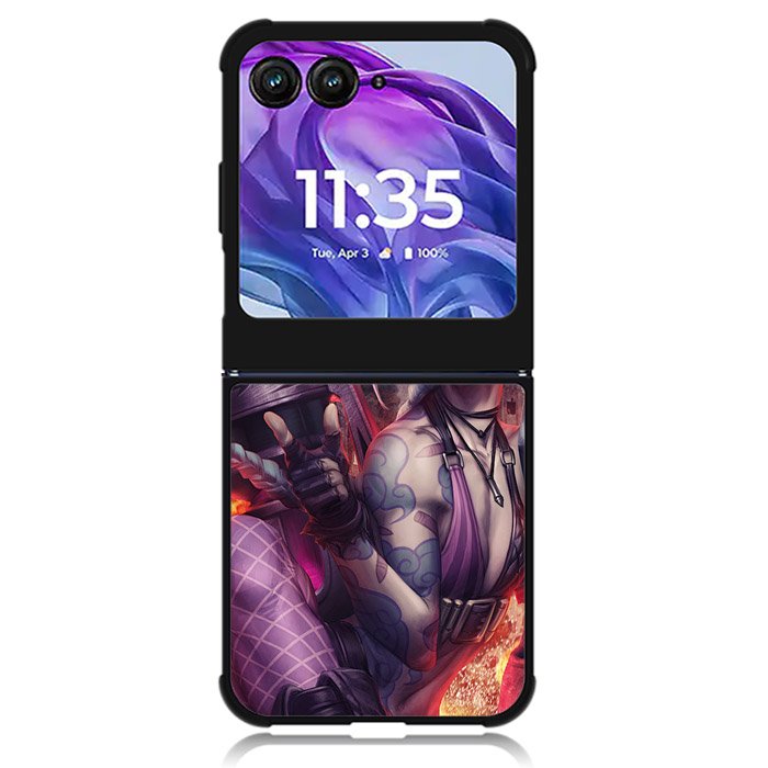 jinx league of legends Motorola Moto Razr 2024 , Moto Razr 50 Case