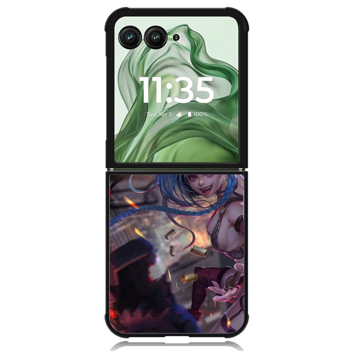 jinx league of legends Z8174 Motorola Moto Razr+ Plus 2024/2025 Case, Motorola Razr 50 Ultra/50s Ultra Case