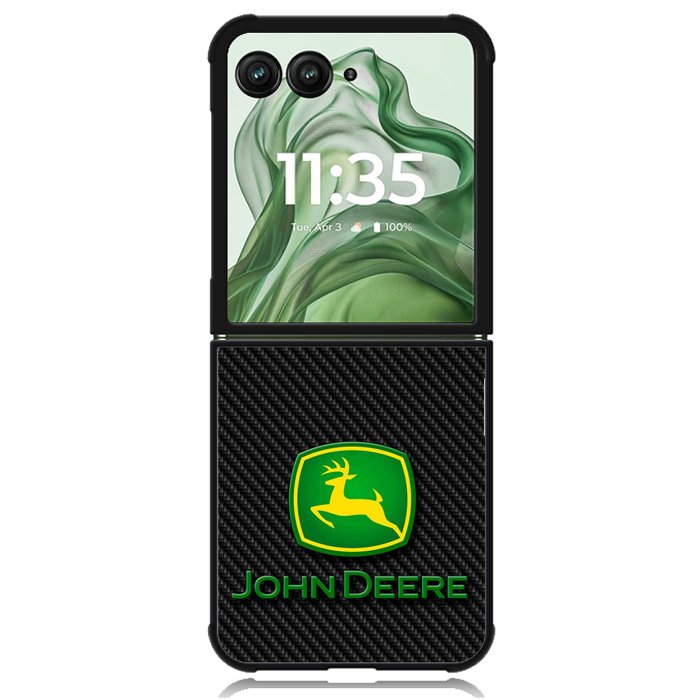 John Deere Logo Z8197 Motorola Moto Razr+ Plus 2024/2025 Case, Motorola Razr 50 Ultra/50s Ultra Case