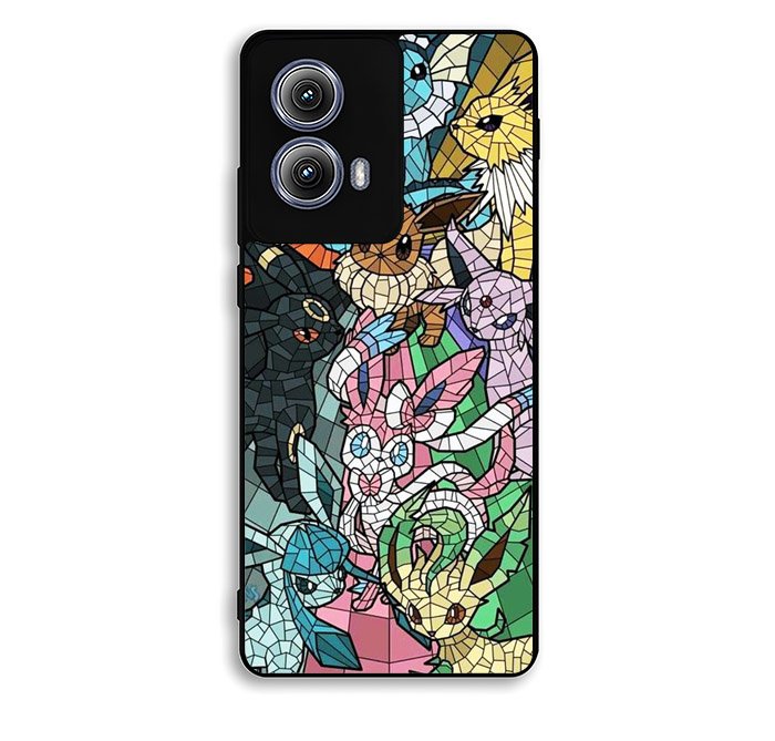 Pokemon Stained Glass Motorola Moto Edge 2024 Case FE3226