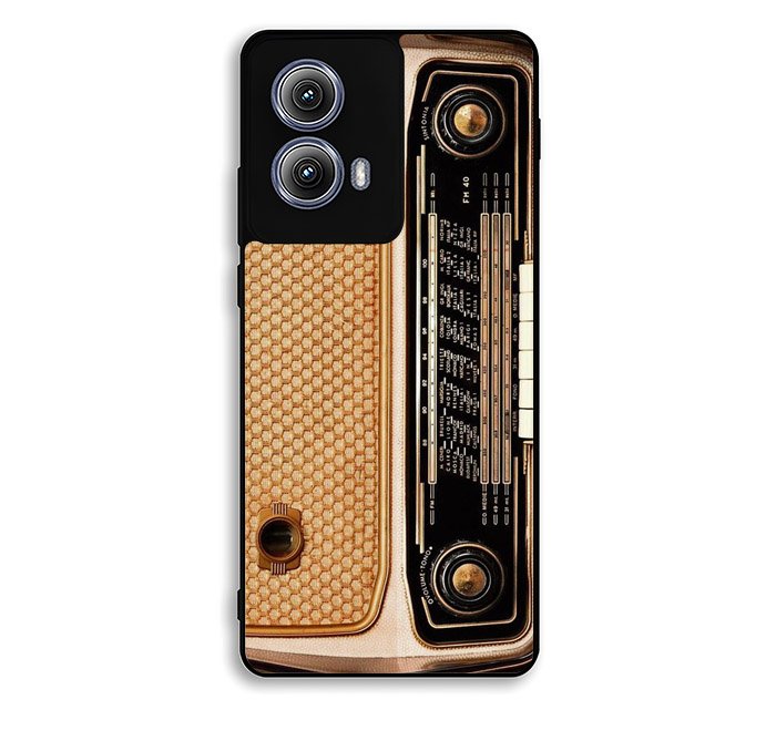 vintage retro radio Motorola Moto Edge 2024 Case FE5476