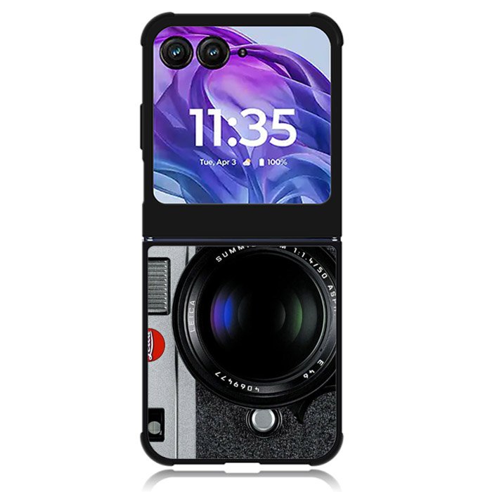 Black M9 Leica Camera Motorola Moto Razr 2024 , Moto Razr 50 Case