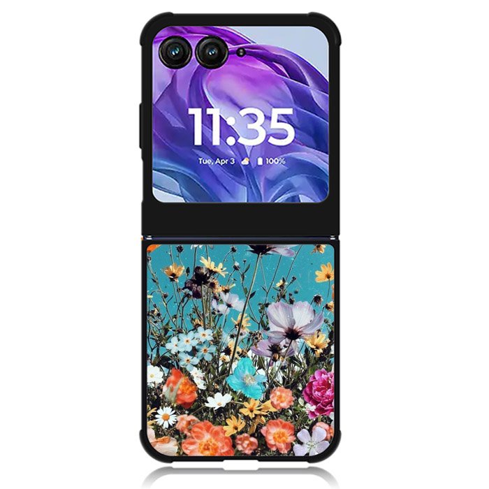Flower Aesthetic Motorola Moto Razr 2024 , Moto Razr 50 Case