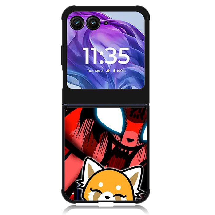 aggretsuko cartoon Motorola Moto Razr 2024 , Moto Razr 50 Case