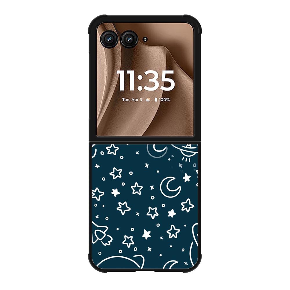 Space Doodle Motorola Moto RAZR Plus 2025 Case FE0582