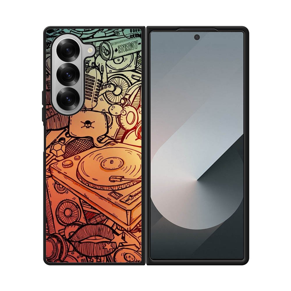 Doodle Music Samsung Galaxy Z Fold 7 5G Case FE0222